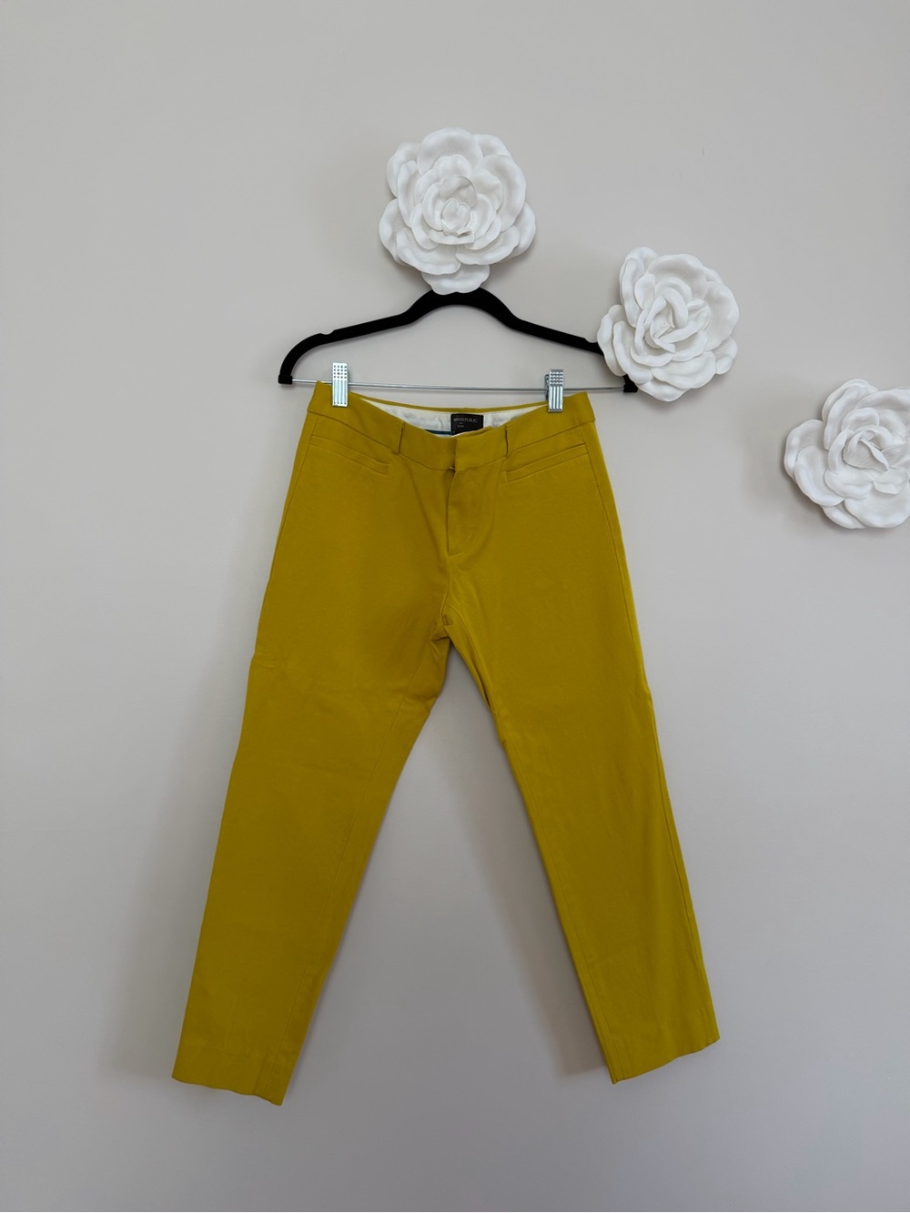 Banana Republic Women’s Slim Chinos in Mustard Yellow